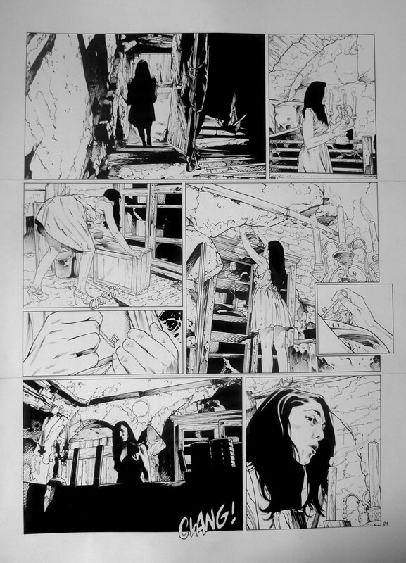 Christophe Bec, Les TOURBIERES NOIRES PLANCHE 21 - Planche originale