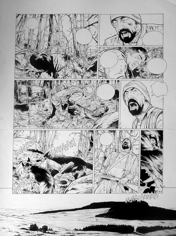 Christophe Bec, Les TOURBIERES NOIRES PLANCHE 3 - Planche originale