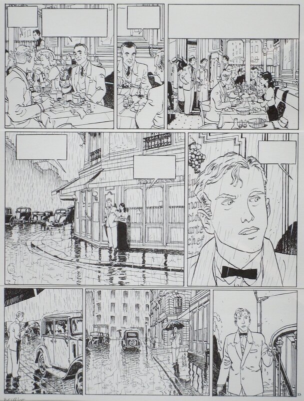 Jean-Michel Beuriot, Philippe Richelle, Amours fragiles - T.2 Un été à Paris - planche 23 - Planche originale