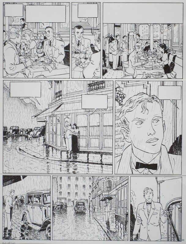 Jean-Michel Beuriot, Philippe Richelle, Amours fragiles - T.2 Un été à Paris - planche 23 - Planche originale