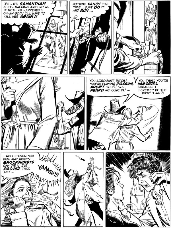 Stan Drake, Leonard Starr, Kelly Green  1, 2, 3, Mourez  page 41 - Planche originale