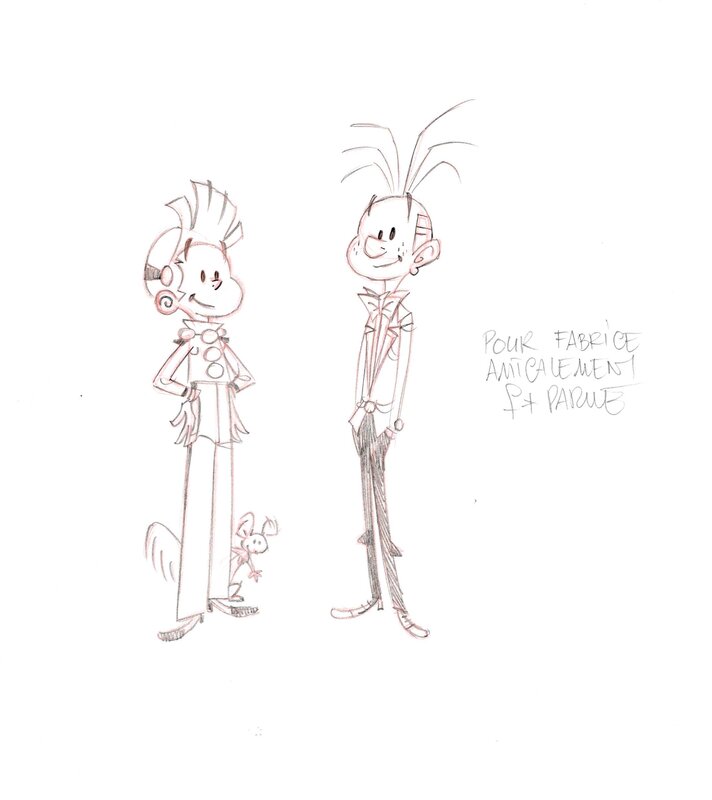 Fabrice Parme, Robbedoes en Kwabbernoot - Spirou et Fantasio - Sketch