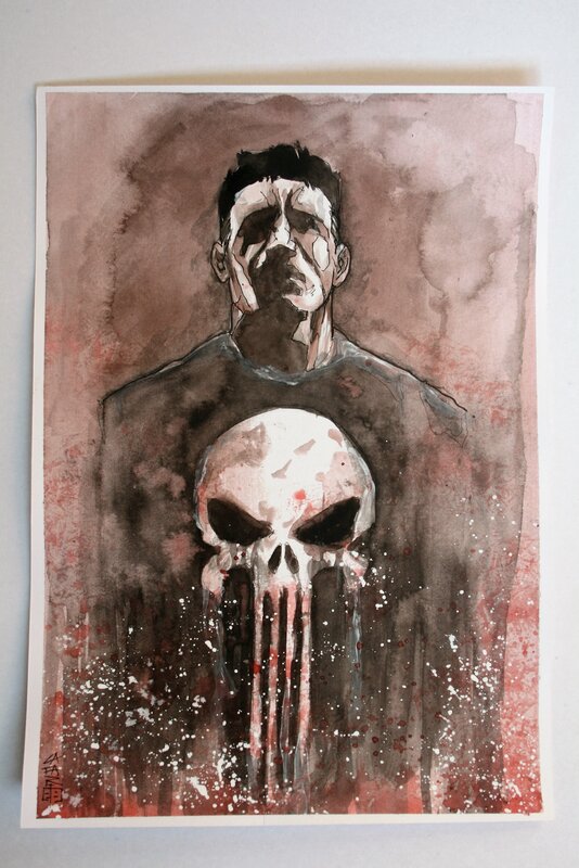 The Punisher par Giuseppe Cafaro - Illustration originale