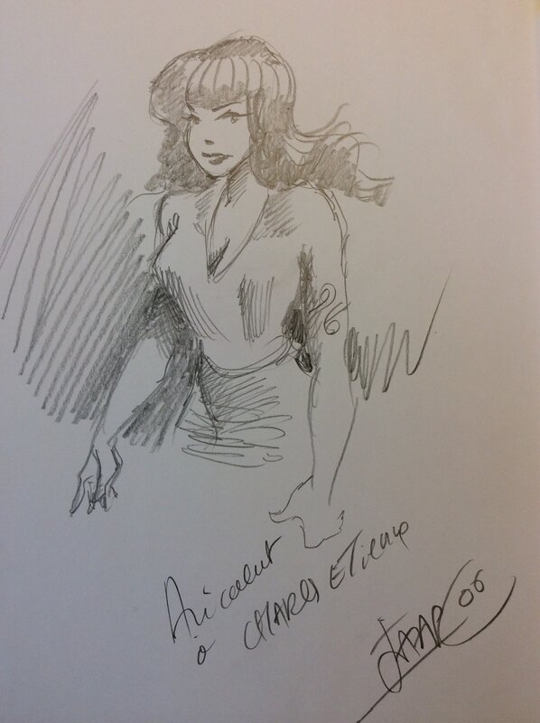 Betty Page by Jaap De Boer - Sketch