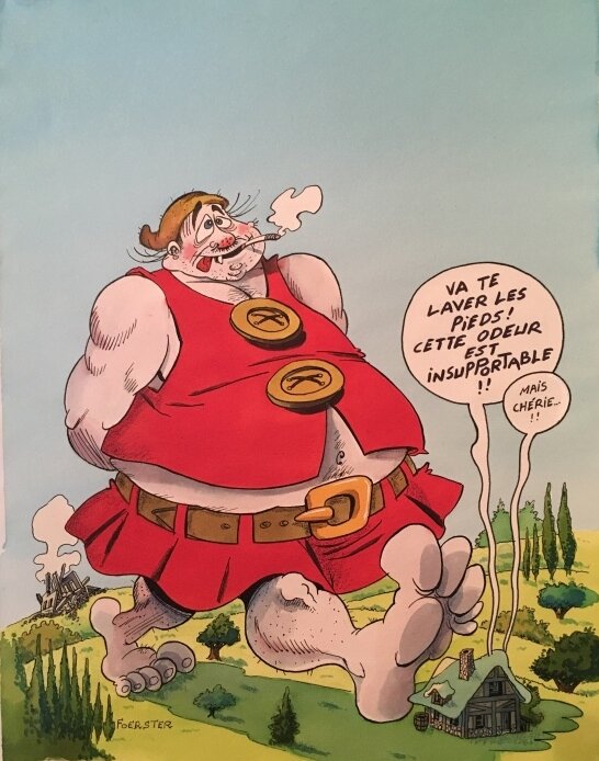 Philippe Foerster, Couverture du Fluide Glacial numéro 104, février 1985 - Comic Strip