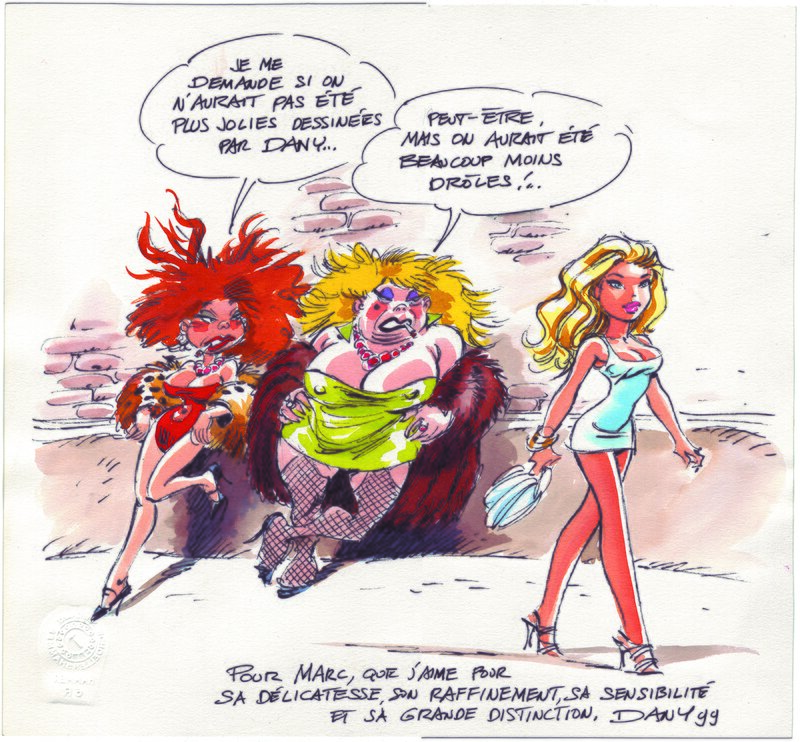 Dany, Colombe Tiredaile, Lolo & Sucette - Illustration originale