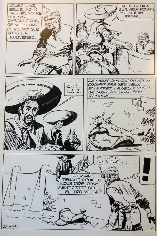 Zorro par Jean Pape - Planche originale