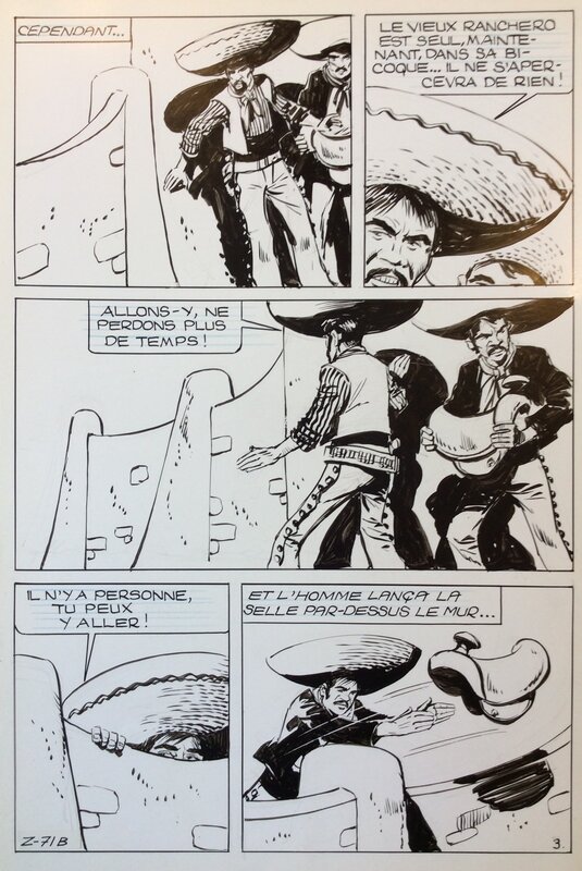 Zorro par Jean Pape - Planche originale