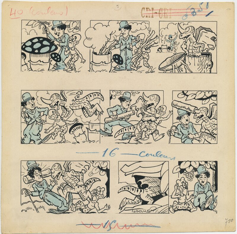 Charlot, pl. 40 by Raoul Thomen - Comic Strip