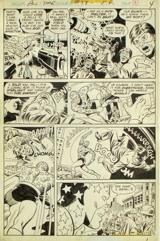 All Star Comics par Wally Wood, Ric Estrada - Planche originale
