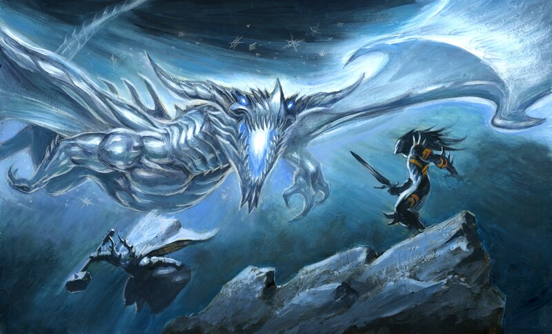 En vente - Ice Dragon par Sébastien Grenier - Planche originale