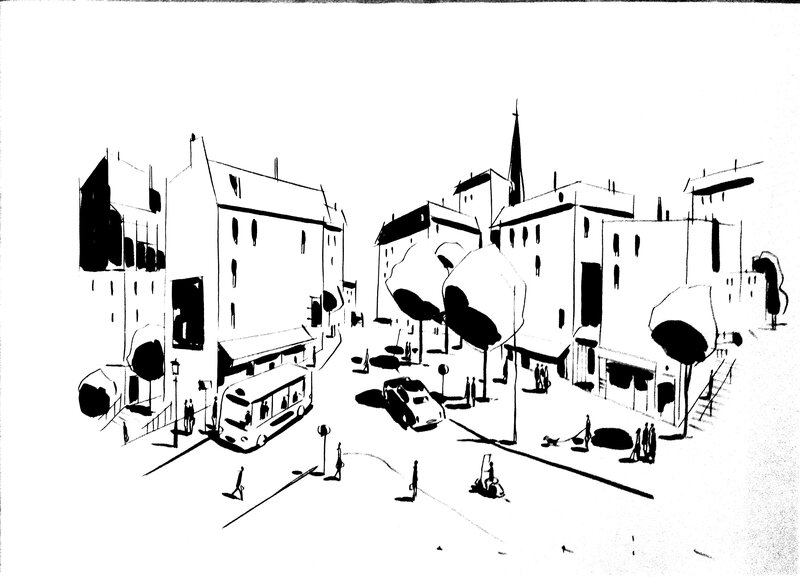 Avrilville - Illustration originale