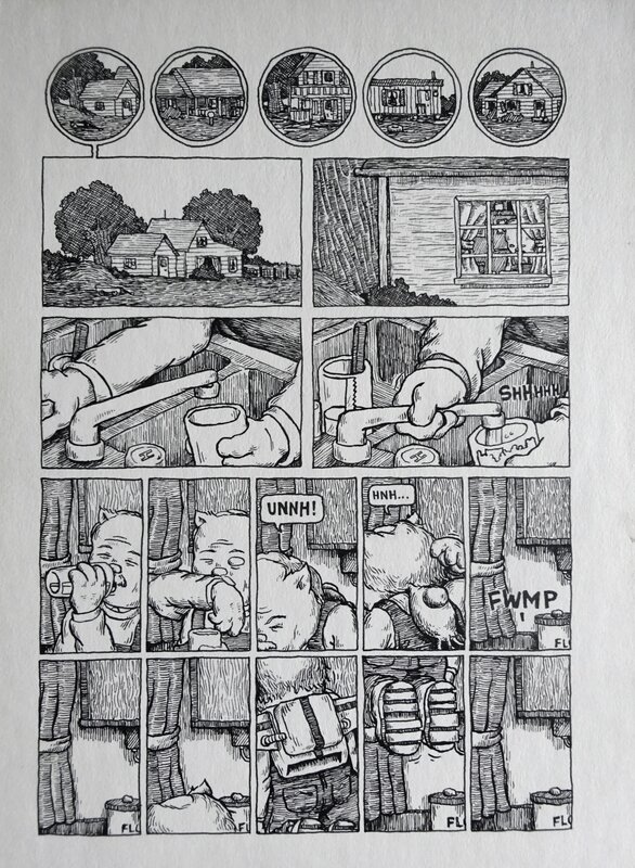 Joshua W. Cotter, Les Gratte-Ciel du Midwest - Comic Strip