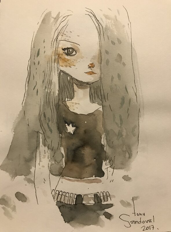 Aquarelle par Tony Sandoval - Illustration originale