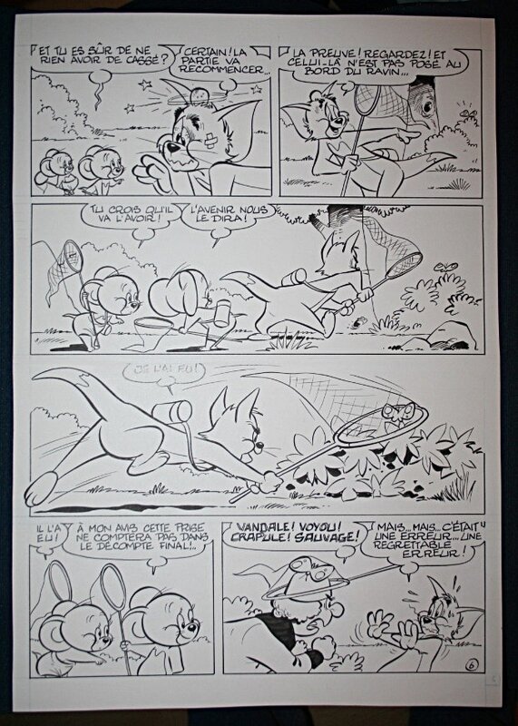 Tom et Jerry par Gen-Clo - Planche originale