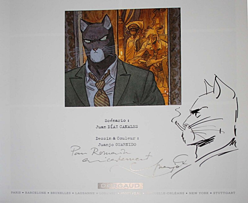 Blacksad tome 4 by Juanjo Guarnido - Sketch