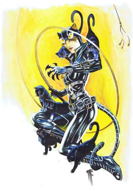 Catwoman par Bringel - Planche originale