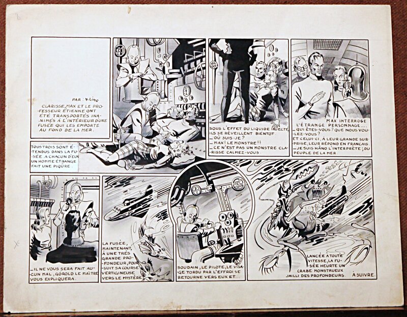 Kline, Bombe atomique - 1946 - éditions SAETL - Comic Strip