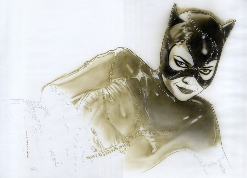 Pittarelli - Catwoman (Michelle Pfeiffer) - Illustration originale