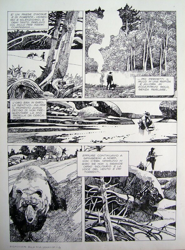 Sergio Toppi, Rispondete alla mia domanda - Comic Strip