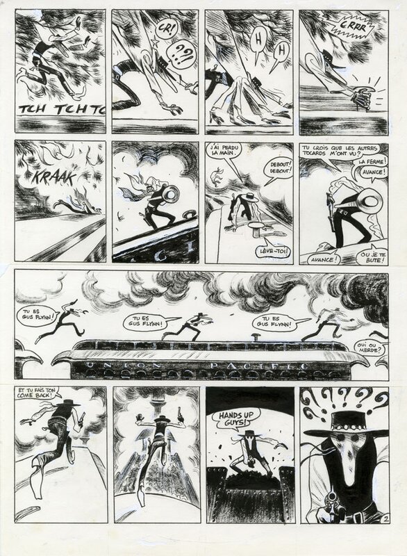 Christophe Blain, 2016 - Gus : Happy Clem * - Planche originale