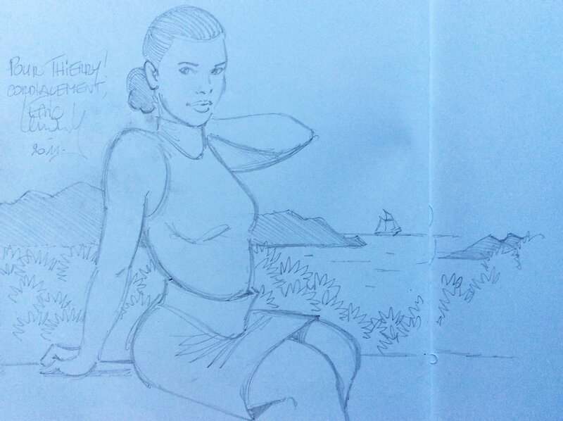 La fugitive by Eric Lenaerts - Sketch