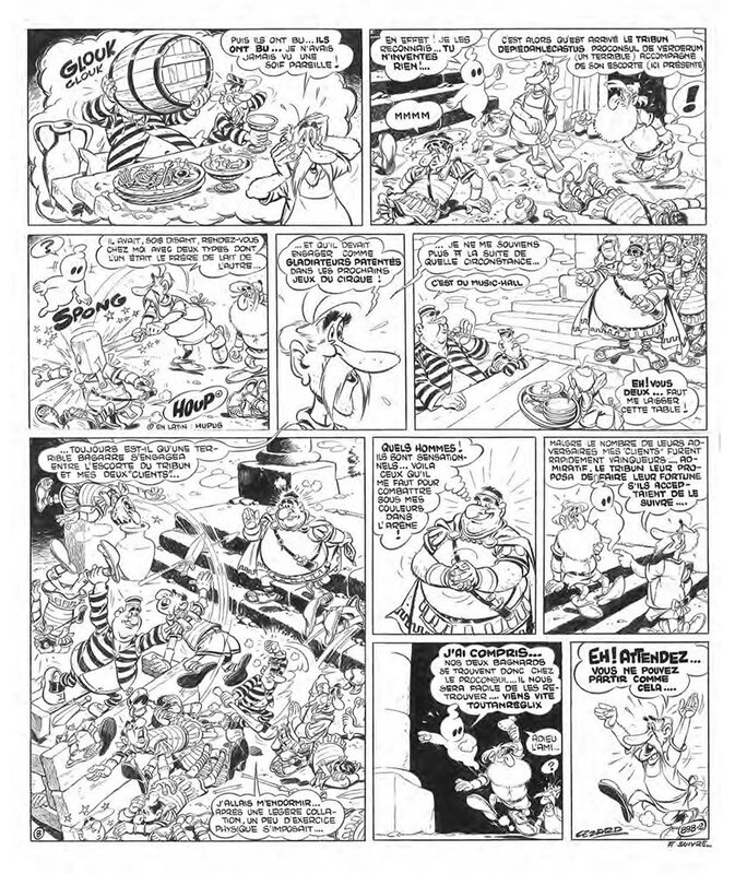 Cézard, Arthur aux arènes de Verderum - Comic Strip