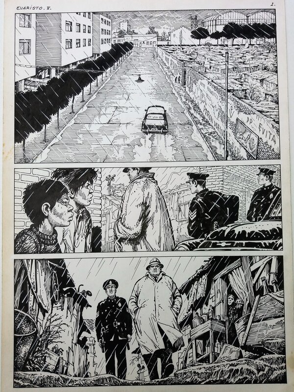 Francisco Solano Lopez, Carlos Sampayo, Evaristo V. - Shanty Town, page 2 - Comic Strip