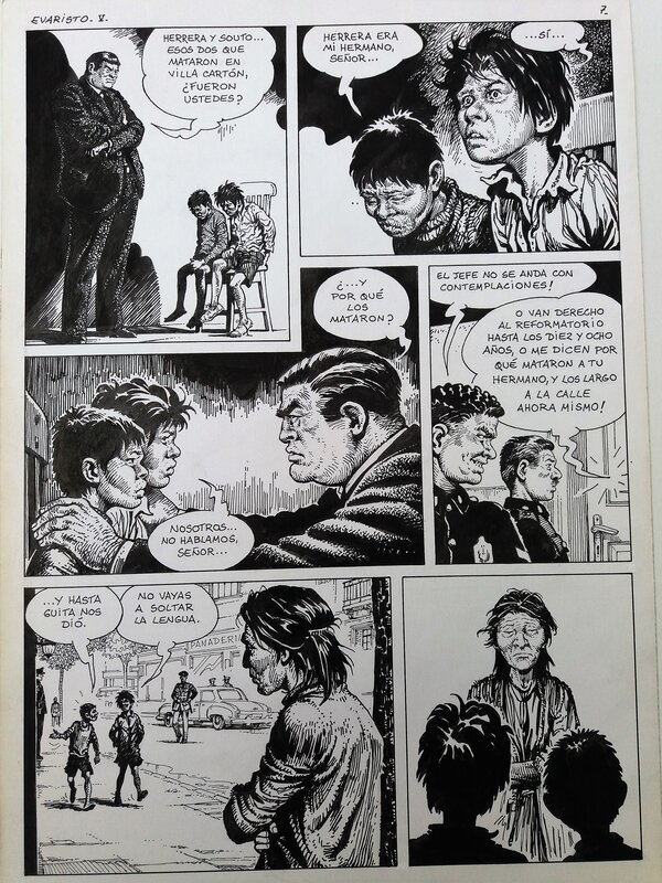 Francisco Solano Lopez, Carlos Sampayo, Evaristo V. - Shanty Town, page 7 - Planche originale