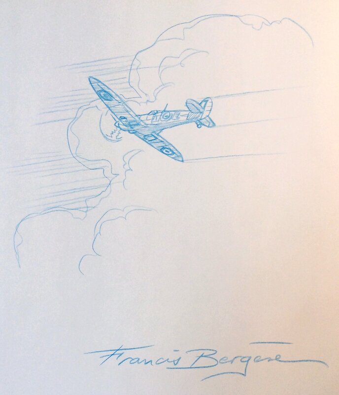 Batailles aériennes by Francis Bergèse - Sketch