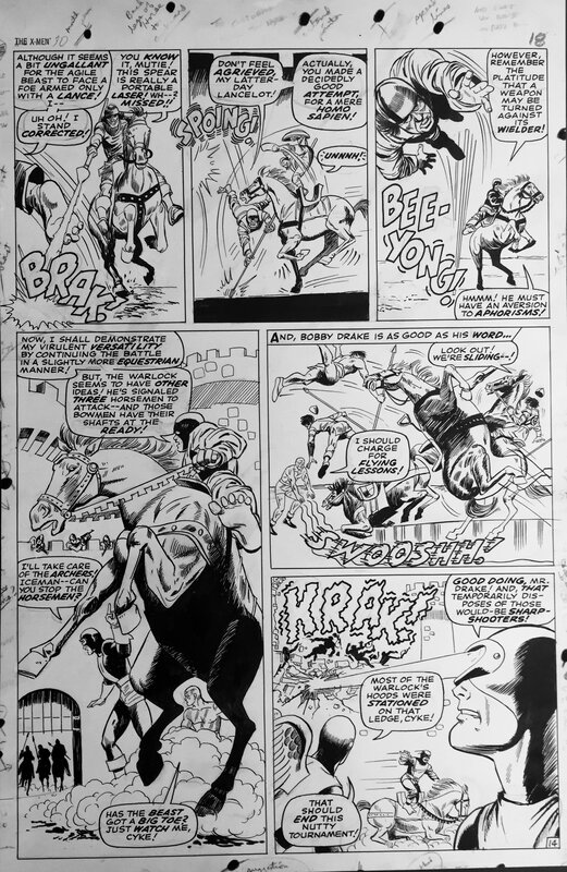 X-Men # 30 par Jack Sparling, John Tartaglione - Planche originale