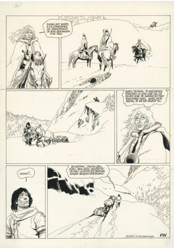 Rosinski - Thorgal tome 15 - Le maître des montagnes pl de fin - Comic Strip