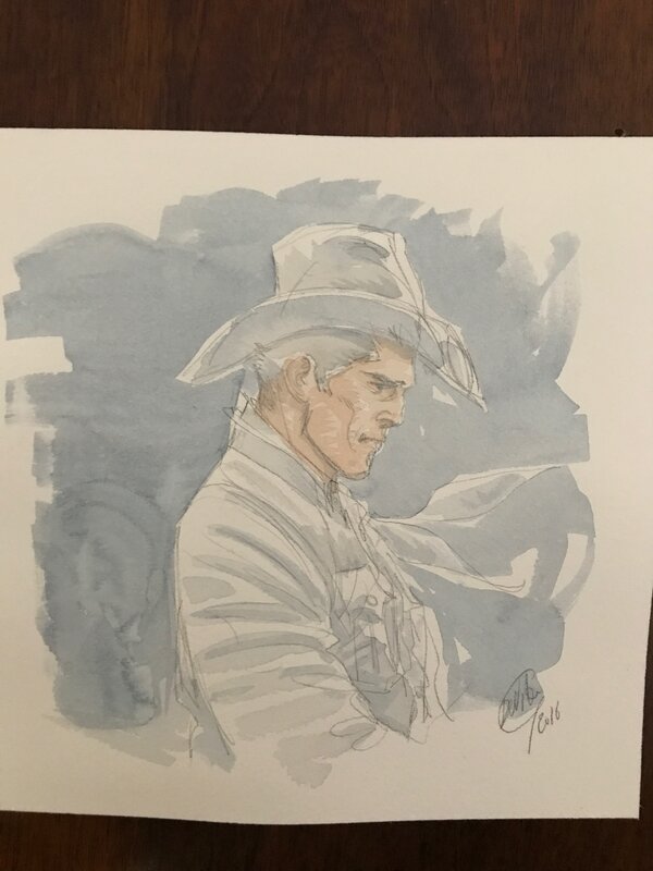 Tex Willer par Giulio De Vita - Illustration originale