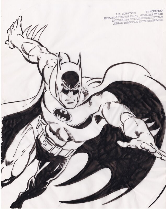 Batman. Dick Giordano. Merchandise Art on Velum. - Illustration originale