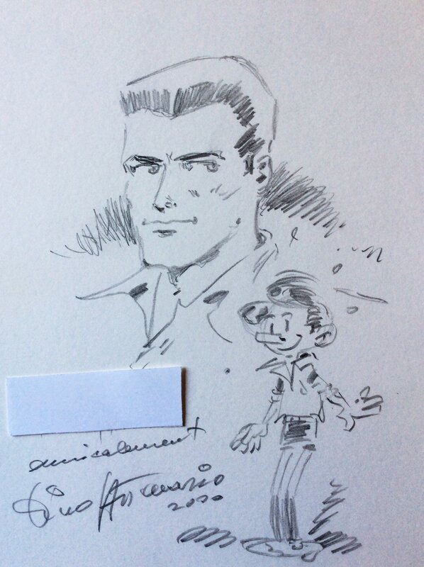 Bob Morane by Dino Attanasio - Sketch
