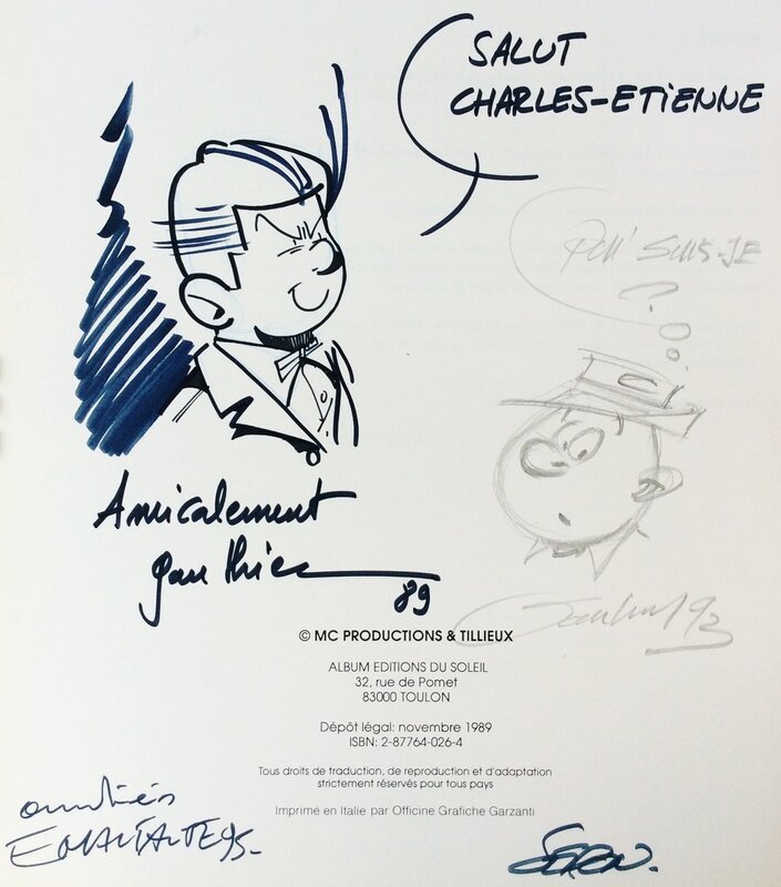 Gauthier, Jacques Sandron, Éric Maltaite, Vittorio Leonardo, Gos, Hommage à Gil Jourdan - Sketch