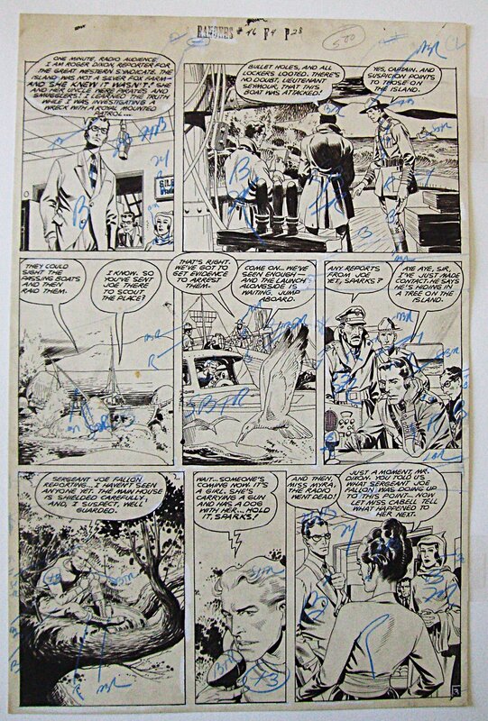 Ruben Moreira, Rangers 46 page 3 - Roger Dixon detective ! 1948 - Planche originale