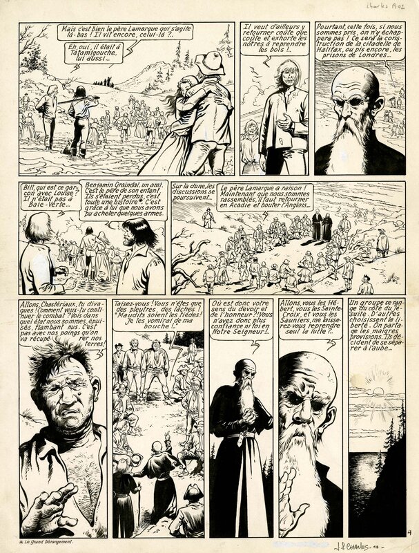 Jean-François Charles, Les pionniers du nouveau monde T3 - Pl 04 - Planche originale