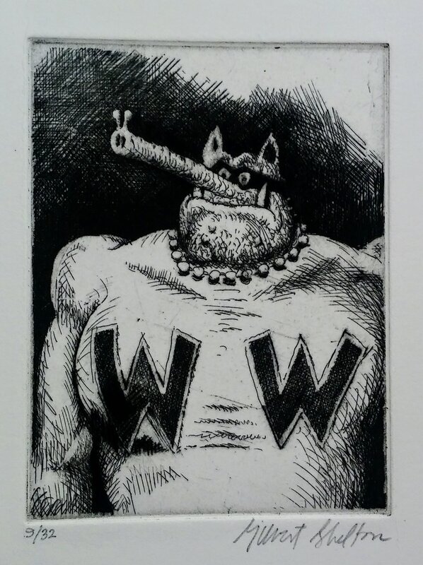 Gilbert Shelton Wonder Warthog - Original art