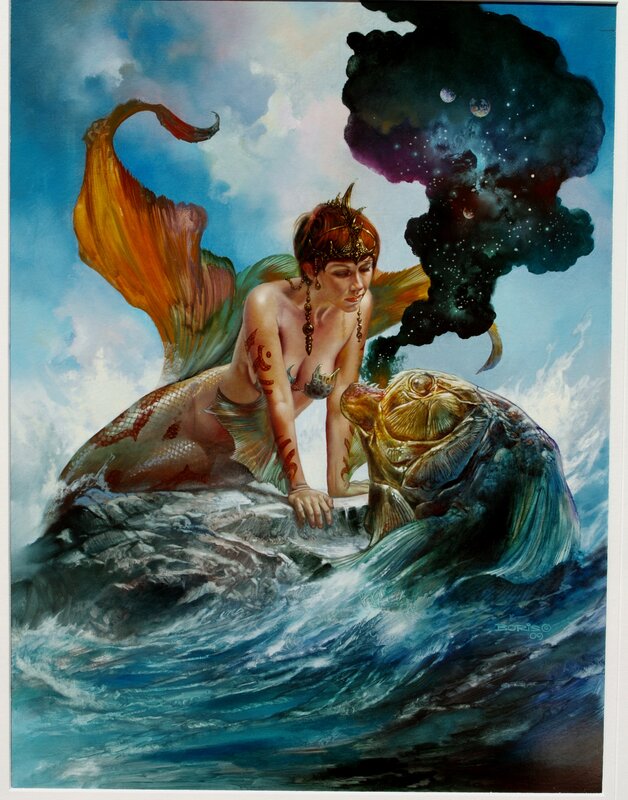 From The Sea To The Cosmos - Boris Vallejo - Original Illustration