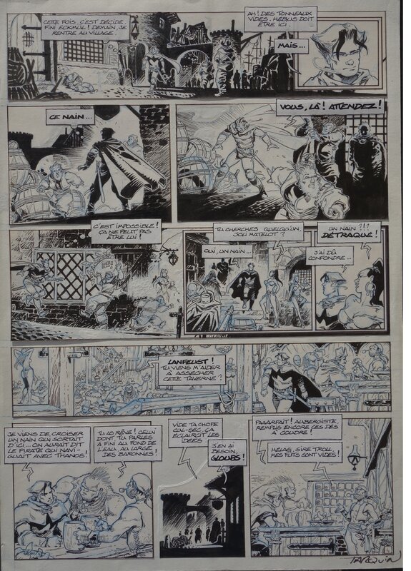 Lanfeust de Troy par Didier Tarquin, Scotch Arleston - Planche originale