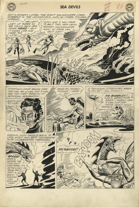 Sea Devils #16 page by Howard Purcell - Œuvre originale