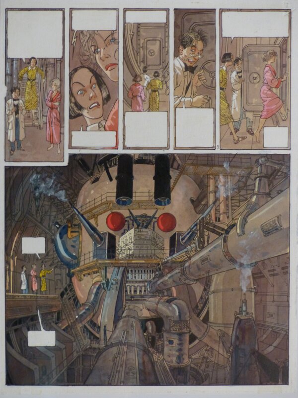 Jean-Pierre Gibrat, Daniel Pecqueur, Marée Basse_Mise en couleur pl.9 - Planche originale