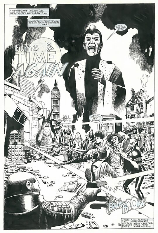 John Ridgway, Doctor Who - Time and Time again - DWM # 207 (1993) - Planche originale