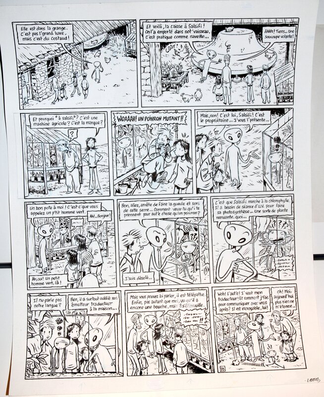 Émile Bravo, Planche 29 de La réplique inattendue - Planche originale