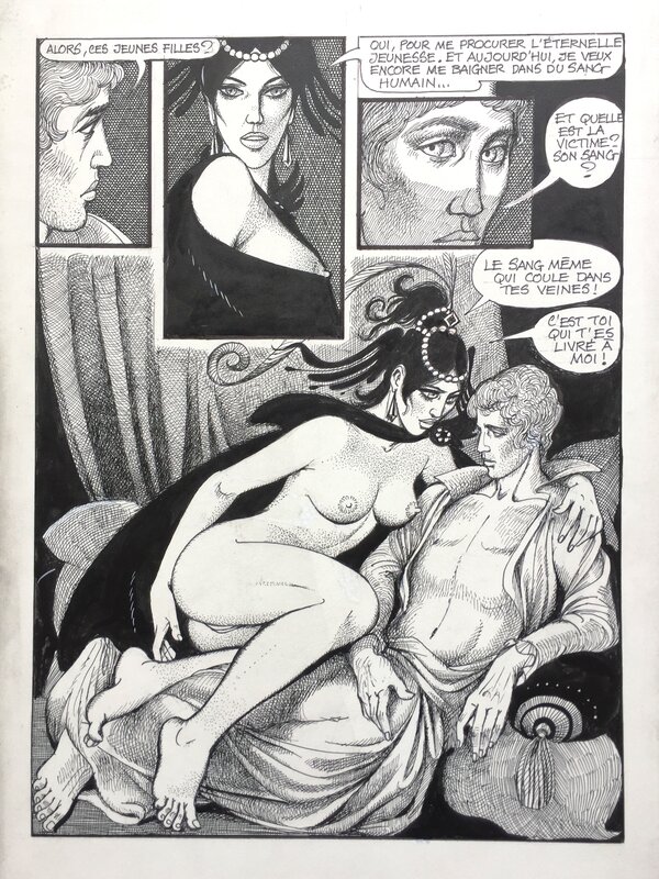 Georges Pichard, J. M. Lo Duca, La Comtesse Rouge p38 - Planche originale