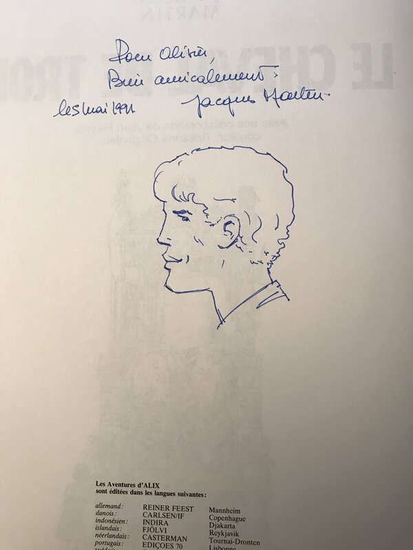 Jacques Martin, Alix Le cheval de troie - Sketch