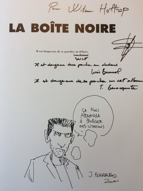 La boîte noire par Jacques Ferrandez, Tonino Benacquista - Dédicace