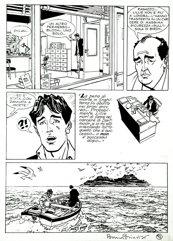 Bruno Brindisi, Dylan Dog- Finché morte non vi separi - Comic Strip