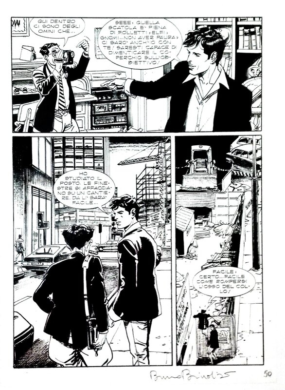 Bruno Brindisi, Dylan Dog- Marionette - Planche originale